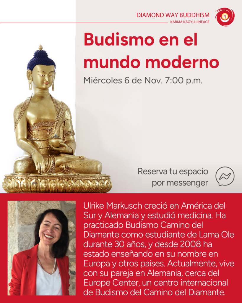 Budismo en el mundo Moderno, Miércoles 6 de Noviembre, 7:00 pm
