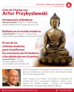 Horario de charlas públicas con el maestro viajero Artur Przybyslawski este 9 y 10 de Abril de 2025