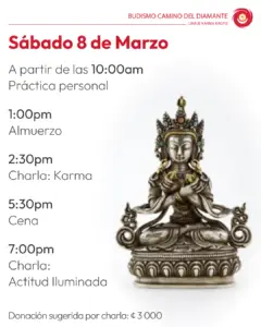 Horario de Charlas del Sábado 8 de Marzo